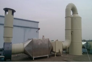 河北塑胶厂喷淋塔uv光氧工程