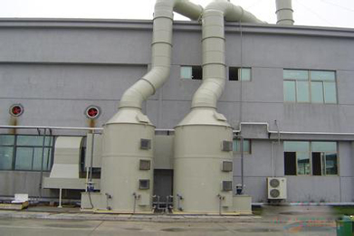 华康环保为印染厂安装的酸雾废气净化塔